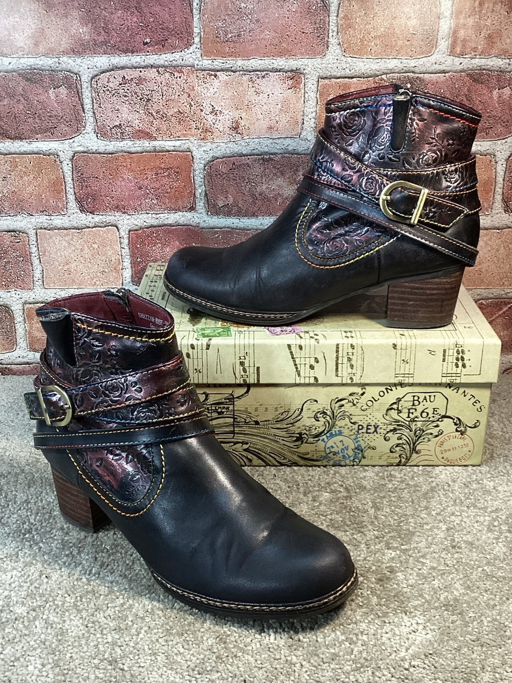L’Artiste by Spring Step Shazam womens ankle boots booties size 38 eu size 7.5-8